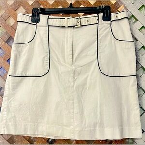 Charter Club Golf collection Skort with Black Trim & adjustable belt size 10